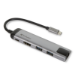 Verbatim 49141 laptop dock/port replicator USB 3.2 Gen 1 (3.1 Gen 1) Type-C Black, Silver