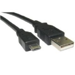 Cables Direct 1.8 m, USB2.0/micro USB2.0, M/M USB cable USB A Micro-USB B Black