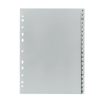 Herlitz 10843522 tab index Alphabetic tab index Polypropylene (PP) Grey