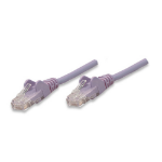 Intellinet 453431 networking cable Purple 11.8" (0.3 m) Cat5e U/UTP (UTP)