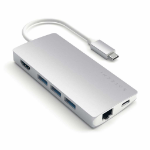 Satechi ST-TCMA2S notebook dock/port replicator USB 3.2 Gen 1 (3.1 Gen 1) Type-C Silver