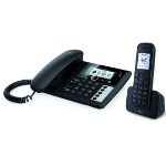 Telekom Sinus PA 207 Plus 1 Analog/DECT telephone Caller ID Black