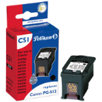 Pelikan 4105721/C51 Printhead cartridge black pigmented, 400 pages 16ml (replaces Canon PG-512) for Canon Pixma MP 240