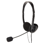 Gembird MHS-123 hoofdtelefoon/headset Bedraad Hoofdband Oproepen/muziek Zwart
