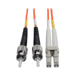 Tripp Lite N318-06M fiber optic cable 236.2" (6 m) 2x LC 2x ST OFNR Black, Gray, Orange, Red