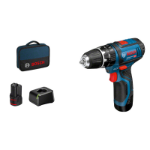 Bosch GSB 12V-15 Professional 1300 RPM Zwart, Blauw