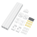 LogiLink Cable channel set, wall installation, 67pcs, white