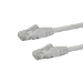 StarTech.com 75ft CAT6 Ethernet Cable - White CAT 6 Gigabit Ethernet Wire -650MHz 100W PoE RJ45 UTP Network/Patch Cord Snagless w/Strain Relief Fluke Tested/Wiring is UL Certified/TIA