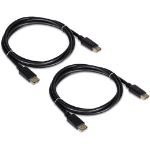 Trendnet TK-DP06/2 DisplayPort cable 1.8 m Black