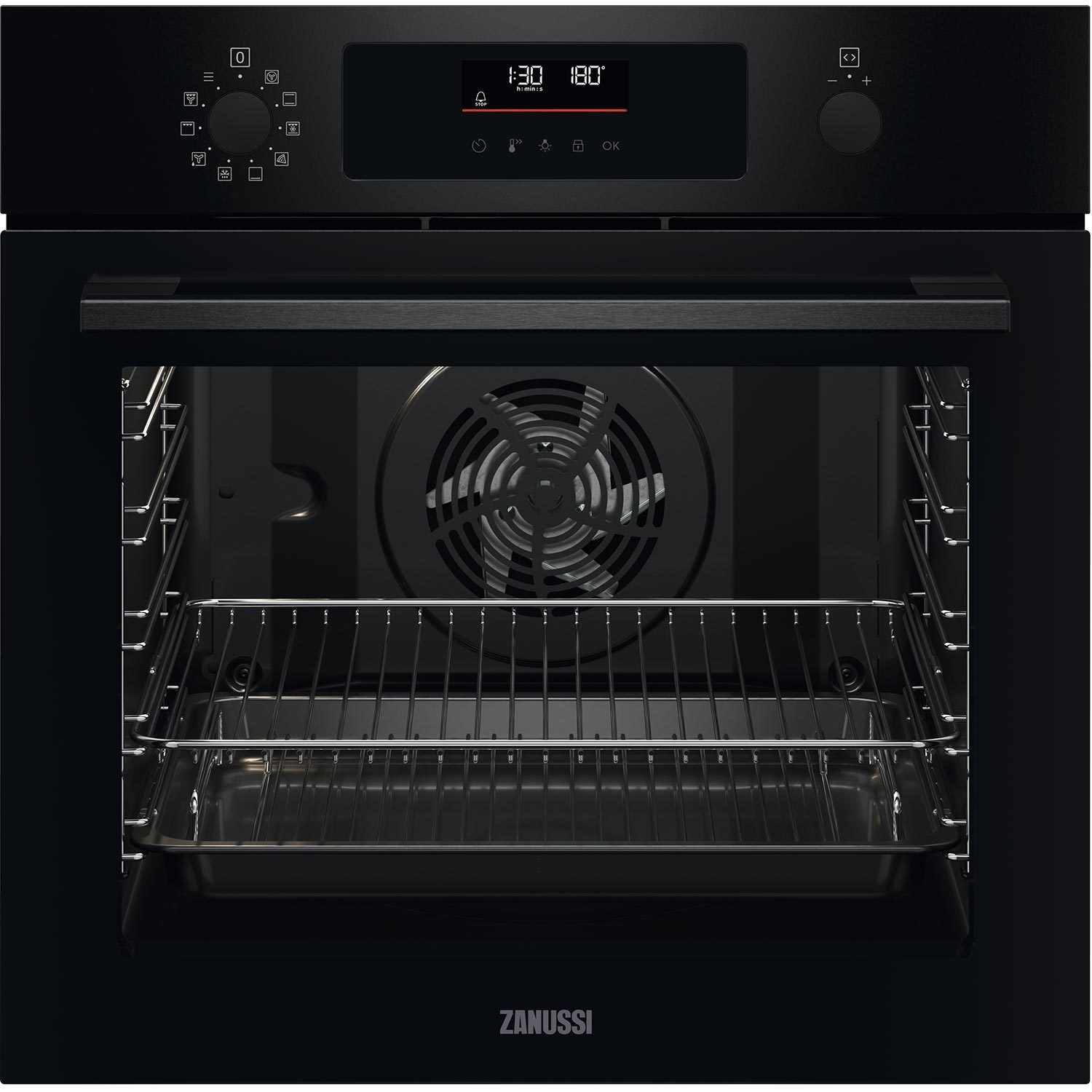 Photos - Other for Computer Zanussi Series 60 Electric Single Oven - Black ZOPNX6KN 