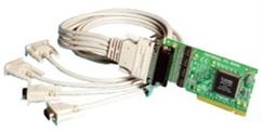 Brainboxes Universal 4-Port RS232 PCI Card interface cards/adapter