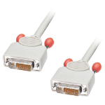 Lindy 0.5m Dual DVI-D Cable DVI cable White