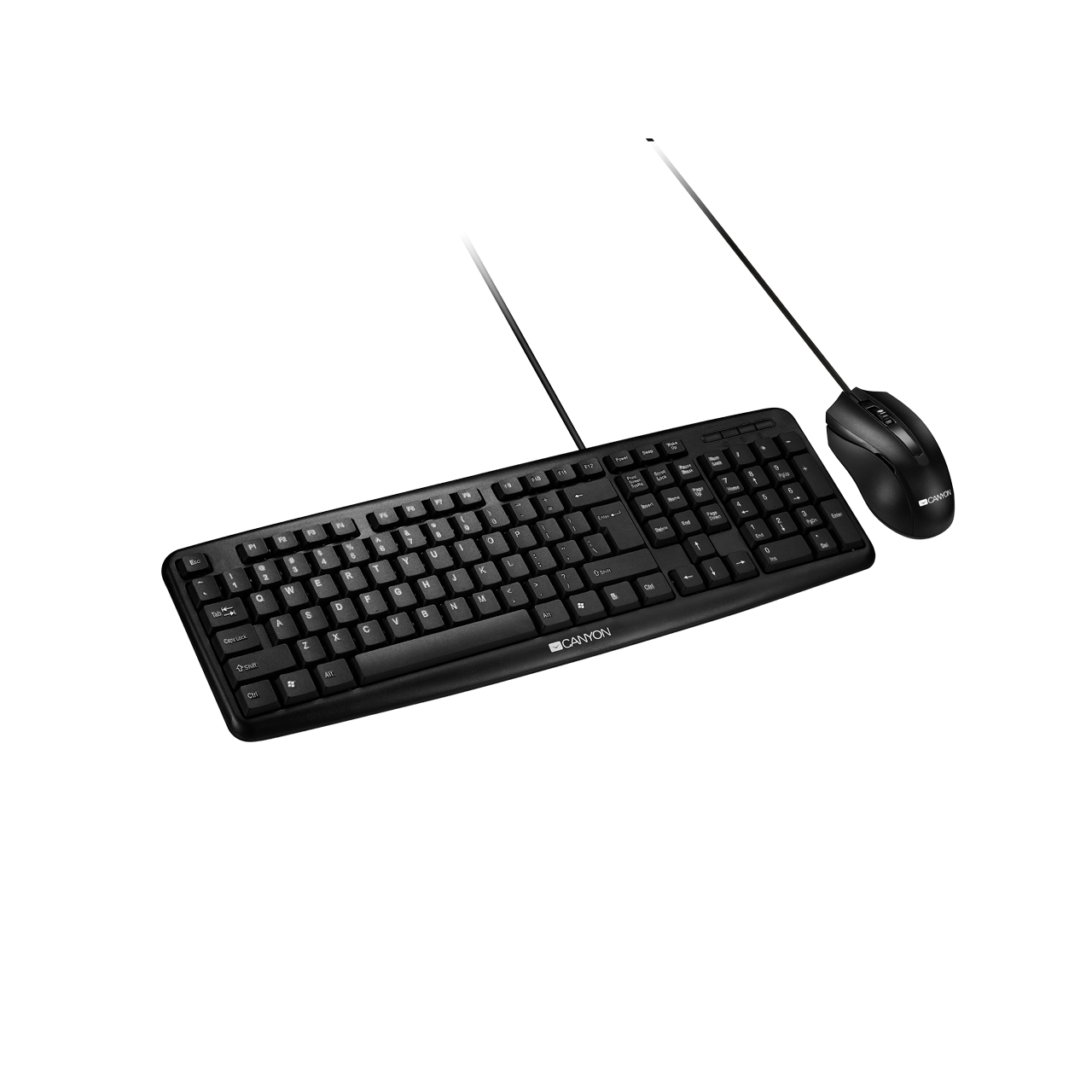 Image of Canyon CNE-CSET1-UK keyboard Mouse included USB QWERTY Black