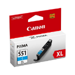 Canon 6444B001/CLI-551CXL Ink cartridge cyan high-capacity, 695 pages ISO/IEC 24711 267 Photos 11ml for Canon Pixma IP 8700/IX 6850/MG 5450/MG 6350/MX 725