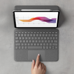 Logitech Folio Touch Grijs Smart Connector QWERTY Italiaans