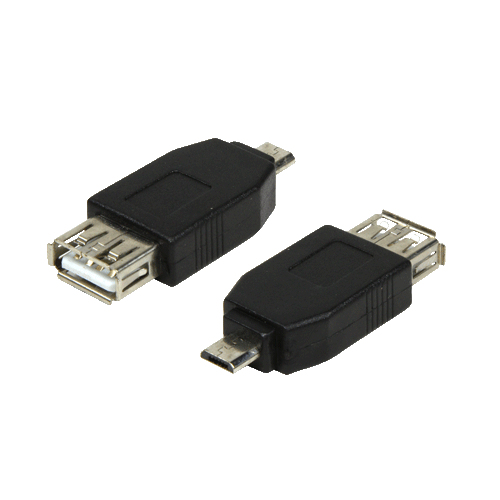 Image of LogiLink AU0029 cable gender changer USB 2.0 Micro-B USB 2.0-A Black