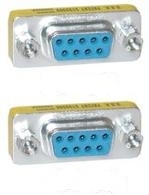 Image of Microconnect MOD9F9F cable gender changer DB9 Blue