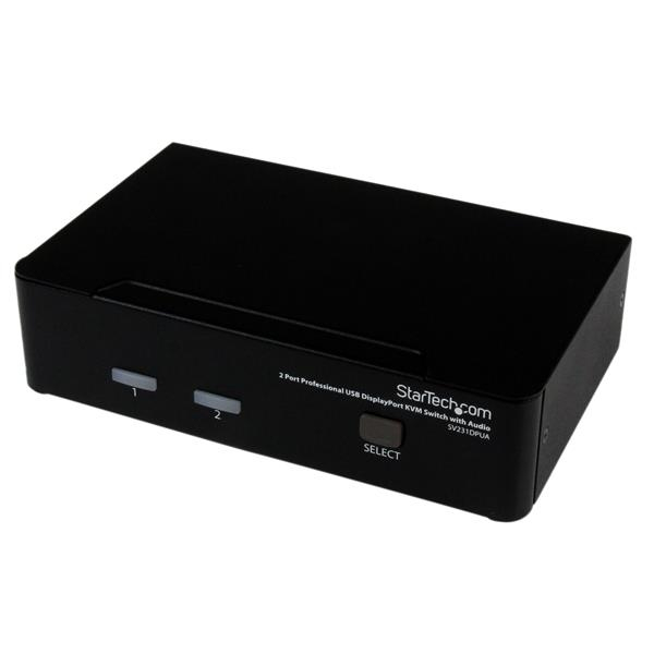 Image of StarTech.com 2 Port Professional USB DisplayPort KVM Switch with Audio