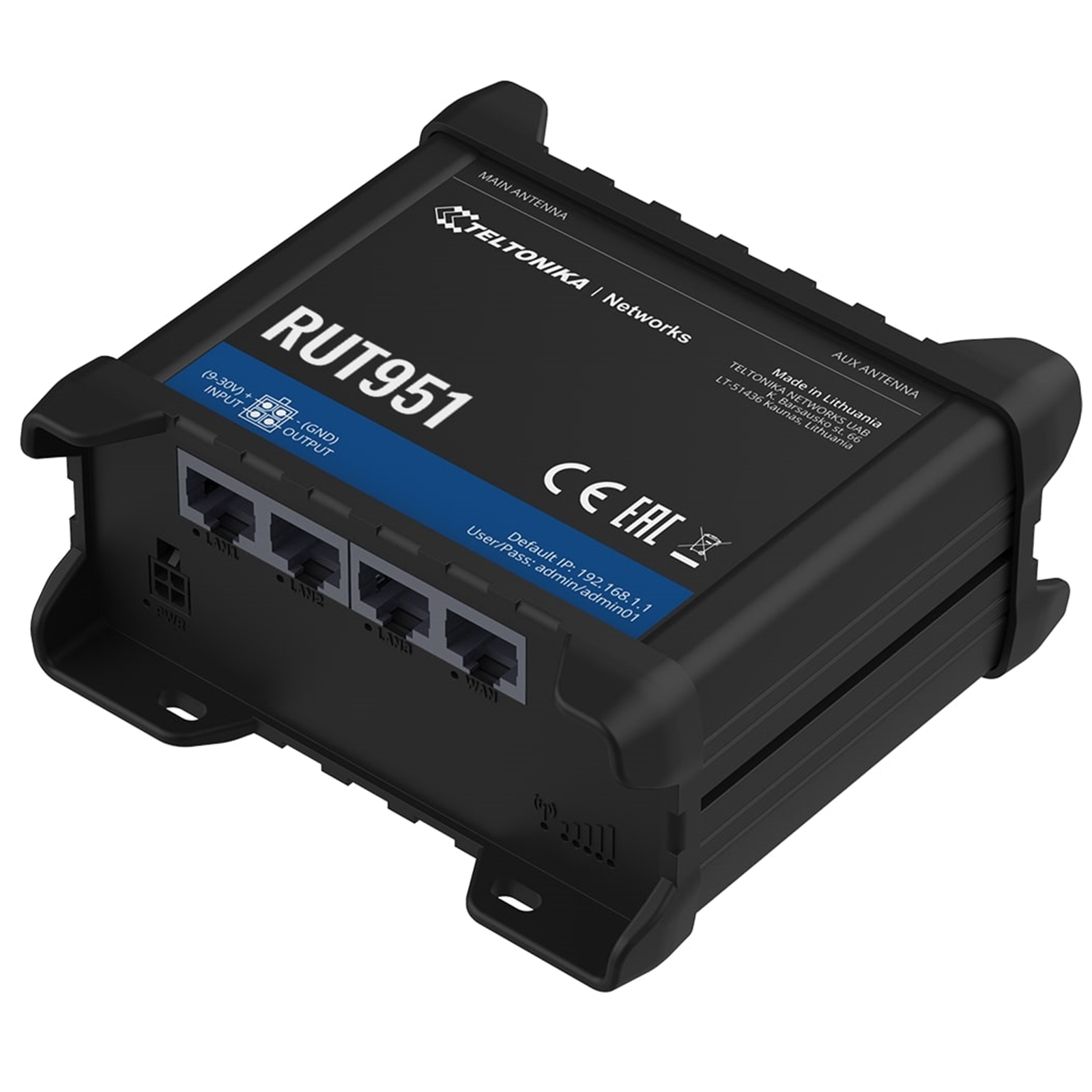 Image of TELTONIKA RUT951 3G/4G Cat4 Industrial Cellular Router