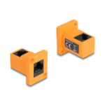 DeLOCK 87997 tussenstuk voor kabels RJ45 Oranje