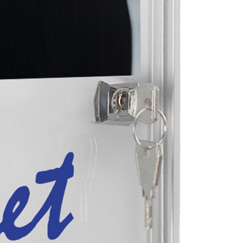 Nobo Extra Flat Magnetic Lockable Noticeboard 4XA4
