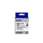 Epson C53S654012/LK-4TBN Ribbon black on Transparent 12mm x 9m for Epson LabelWorks 4-18mm/36mm/6-12mm/6-18mm/6-24mm