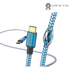 Hama Reflective USB cable USB 2.0 1.5 m USB C Blue