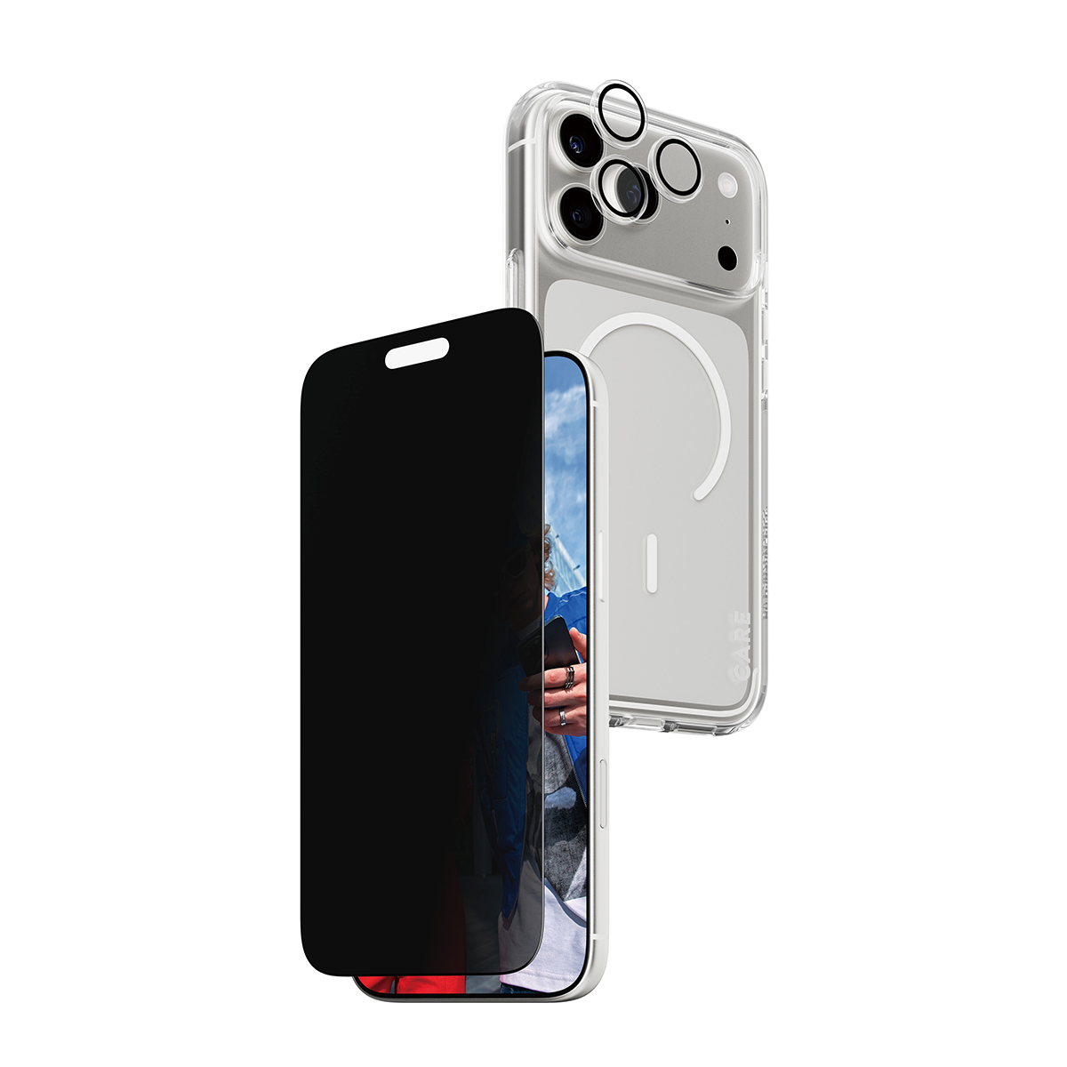 Panzerglass ® | Care By ® 3-In-1 Flagship Privacy Bundle Iphone 17 Pro