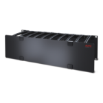 APC Horizontale kabelgeleider, 3U x 15 cm diep, enkelzijdig met afdekplaat