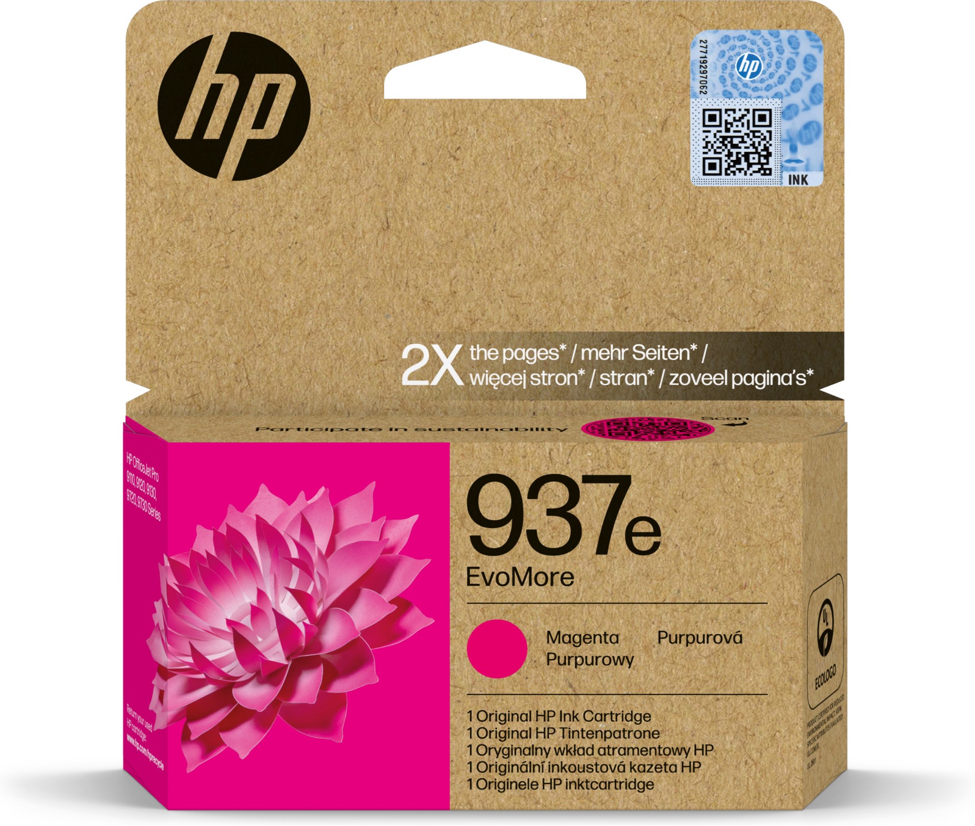 Photos - Inks & Toners HP 4S6W7NE/937E Printhead cartridge magenta Evomore, 1.65K pages ISO/I 