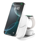 Belkin WIZ037MYWH mobile device charger Headphones, Smartphone White USB Wireless charging Fast charging Indoor
