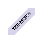 Brother TZE-MQF31 DirectLabel black on Pastell violet Laminat 12mm x 4m for Brother P-Touch TZ 3.5-36mm/6-12mm/6-18mm/6-24mm/6-36mm