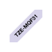 Brother TZE-MQF31 DirectLabel black on Pastell violet Laminat 12mm x 4m for Brother P-Touch TZ 3.5-36mm/6-12mm/6-18mm/6-24mm/6-36mm