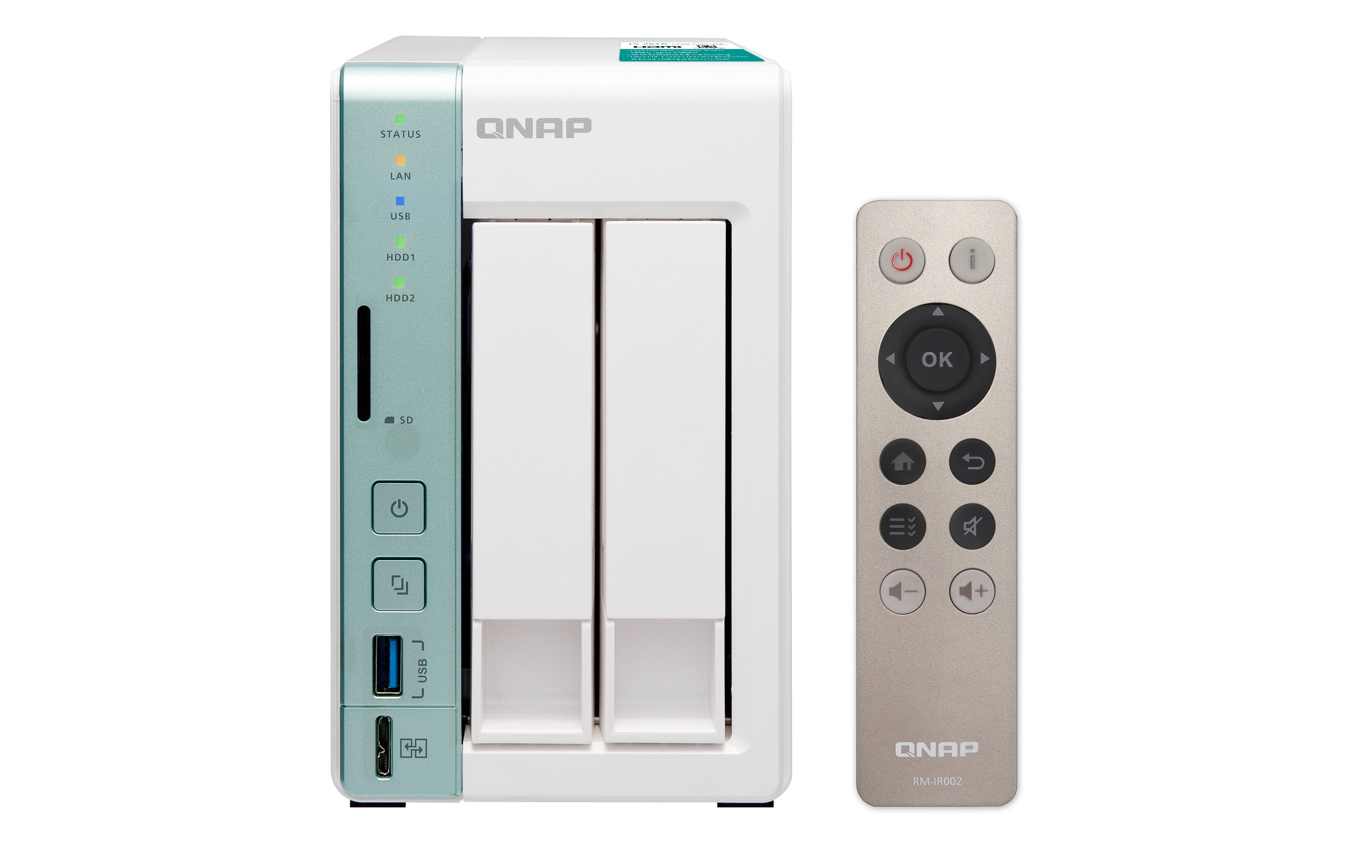 Image of QNAP TS-251A NAS Tower Ethernet LAN Green, White N3060