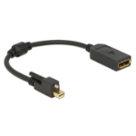 DeLOCK 62638 DisplayPort cable 0.25 m Mini DisplayPort Black