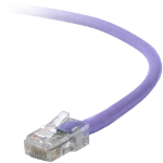 Belkin Cat5e, 10ft, 1 x RJ-45, 1 x RJ-45, Purple networking cable 118.1" (3 m)