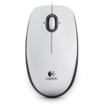 Logitech M100, Corded mouse,White