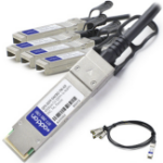 AddOn Networks QSFP+/4xSFP+ 0.5m InfiniBand/fibre optic cable QSFP+ 4xSFP+ Black