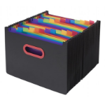 Snopake Rainbow & Black Desk Expanders