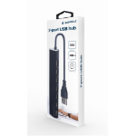 Gembird UHB-U2P7-04 interface hub USB 2.0 Zwart