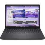 DELL Pro Max 16 MC16250 Intel Core Ultra 7 255H Mobile workstation 40.6 cm (16") Full HD+ 16 GB DDR5-SDRAM 512 GB SSD Wi-Fi 7 (802.11be) Windows 11 Pro Black