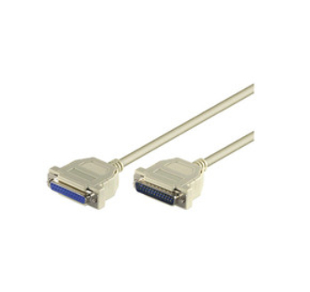Microconnect DB25-DB25 3m serial cable White DB-25