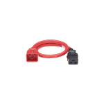 Panduit LPCB02-X electriciteitssnoer Rood 1,2 m IEC C20 IEC C19