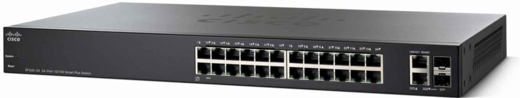 Cisco Small Business SF220-24 Managed L2 Fast Ethernet (10/100) Black
