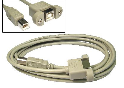 Cables Direct USB2-121 USB cable 3 m USB 2.0 USB B Beige