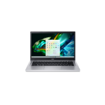 Acer Aspire 3 A314-36P-3772 Intel Core i3 N-series i3-N305 Laptop 14" Full HD 8 GB LPDDR5-SDRAM 128 GB SSD Wi-Fi 6 (802.11ax) Windows 11 Home Silver