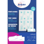 Avery Printable Tent Card 120x45mm 4 Per Sheet 190gsm White (Pack 40) L4794-10