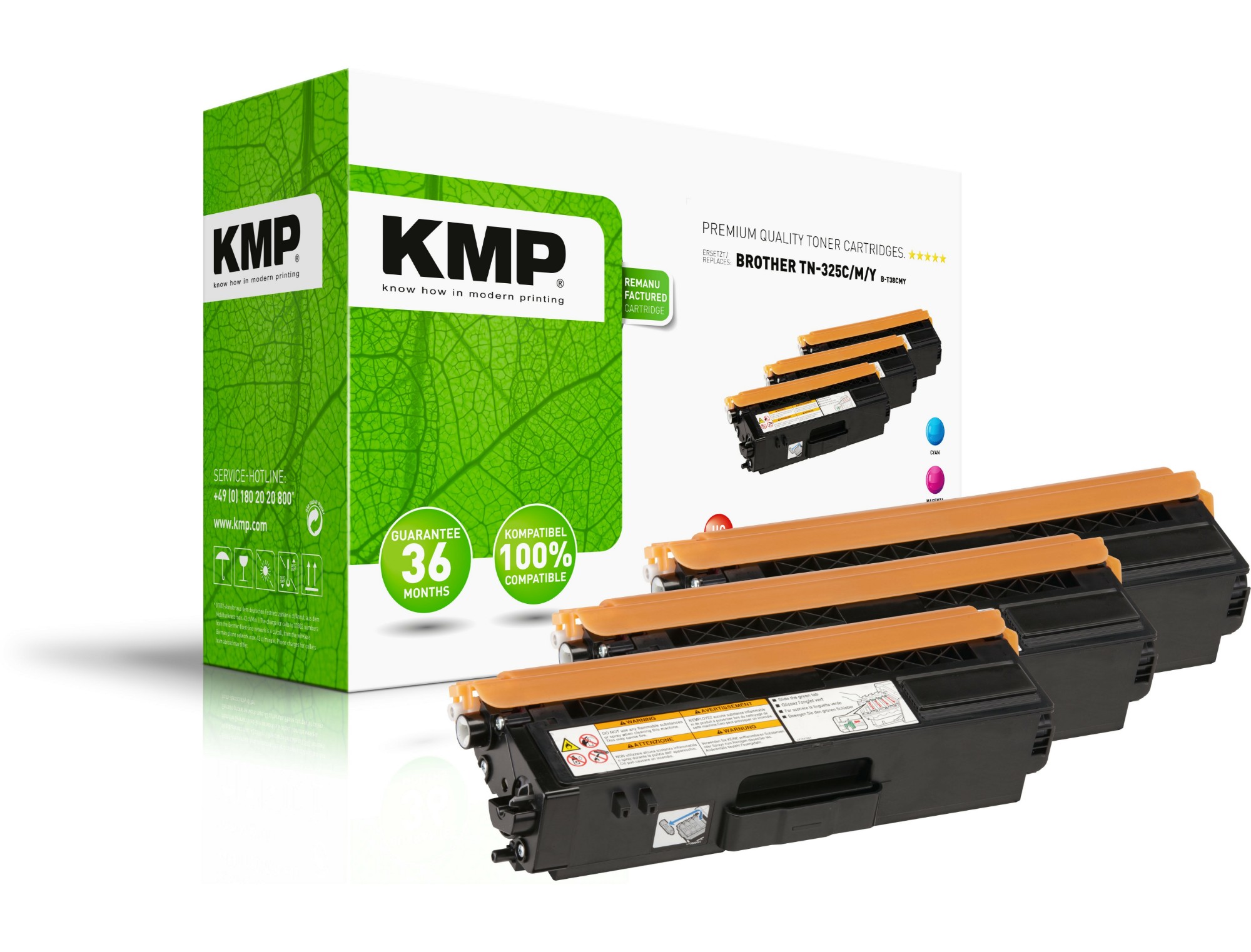 KMP 1243,HC30 toner cartridge 3 pc(s) Cyan, Magenta, Yellow