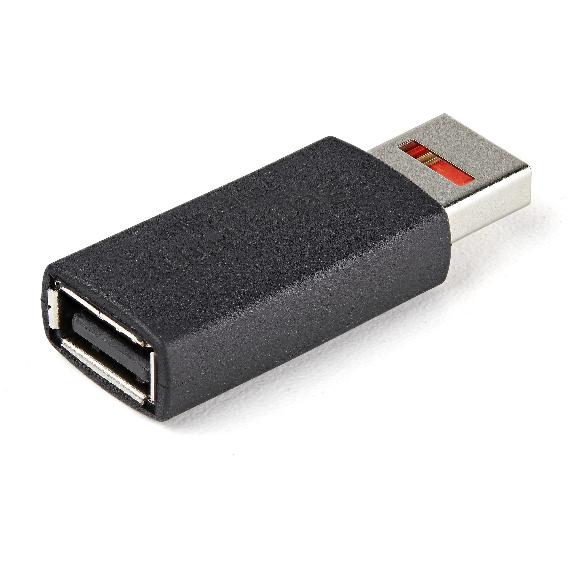 StarTech.com Secure Charging USB Data Blocker Adapter  Male to Female USB-A Charge-Only Adapter  No-Data Charge/Power-Only Adapter for Phone/Tablet  Data Blocking USB Protector Adapter