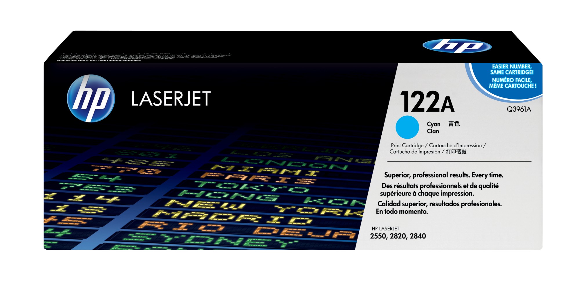 HP Q3961A/122A Toner cyan. 4K pages/5% for HP Color LaserJet 2550